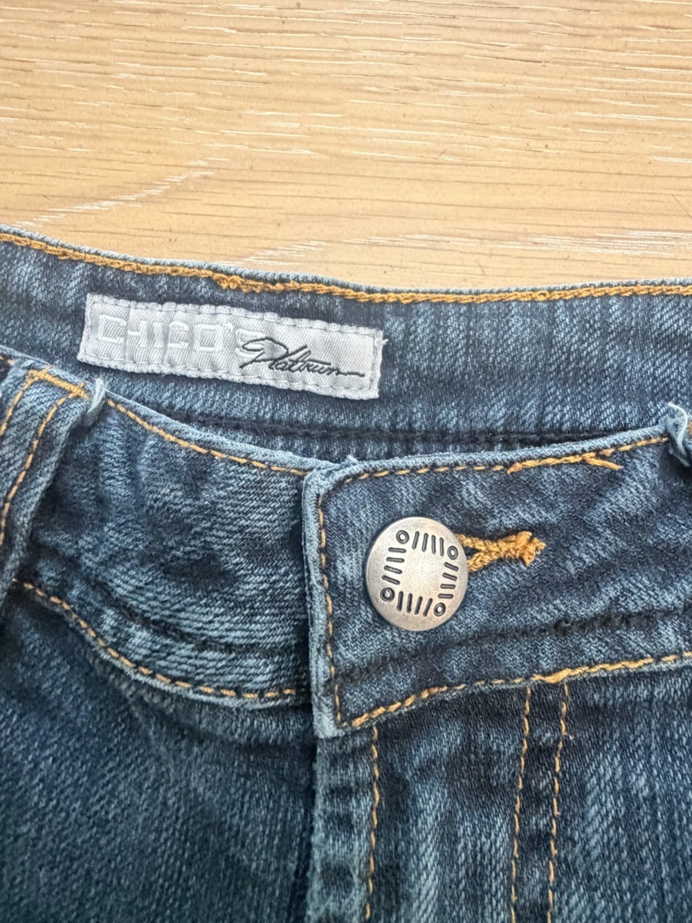 Chico's Women's Skinny Jeans - Dark Wash Blue - Picture 3 of 5